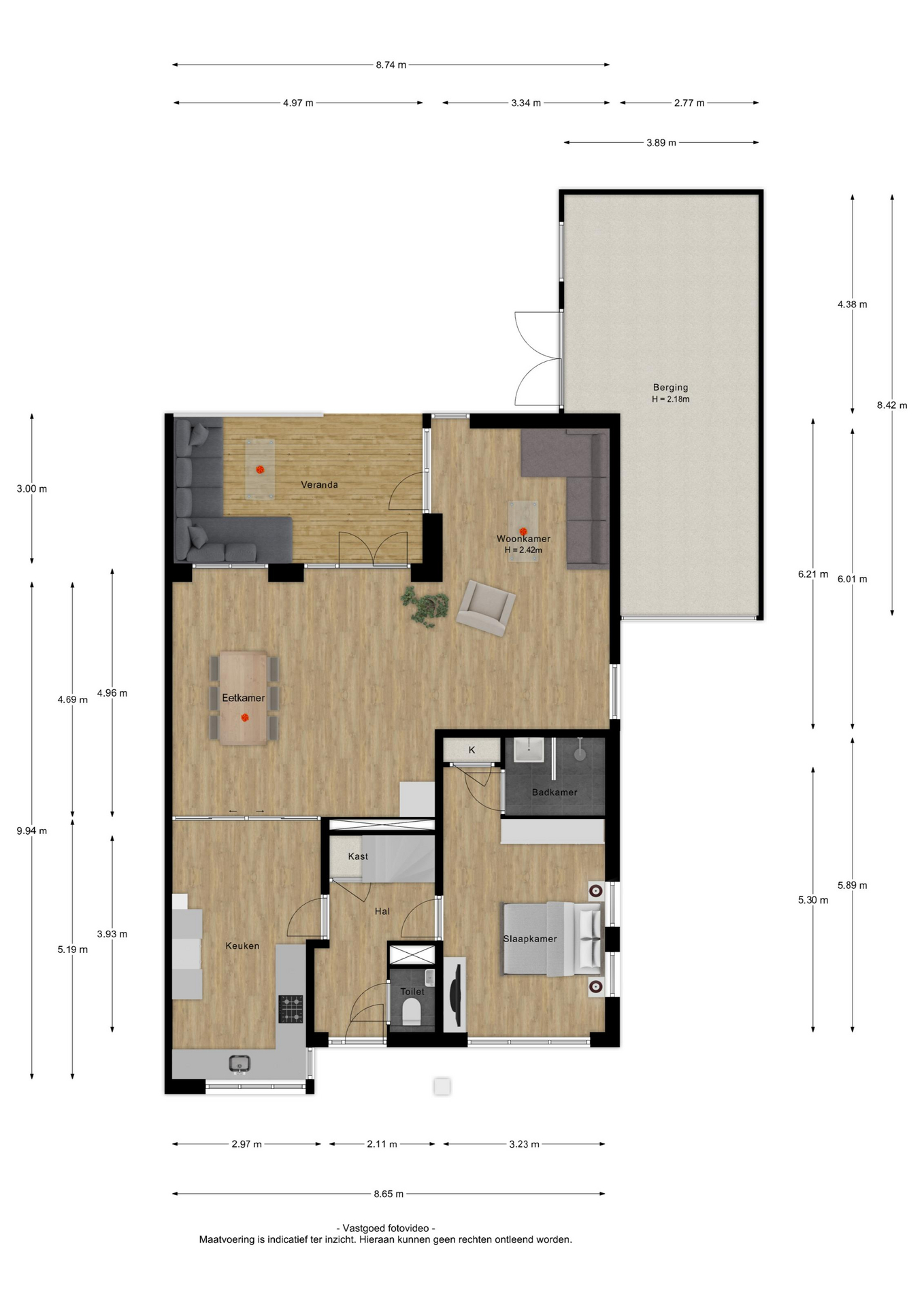 Kaardebol 15, 4007 VN Tiel - Map 1