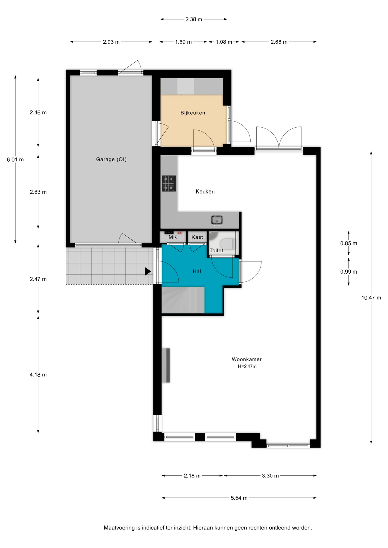 Wielewaallaan 6, 4005 EZ Tiel - Map 1