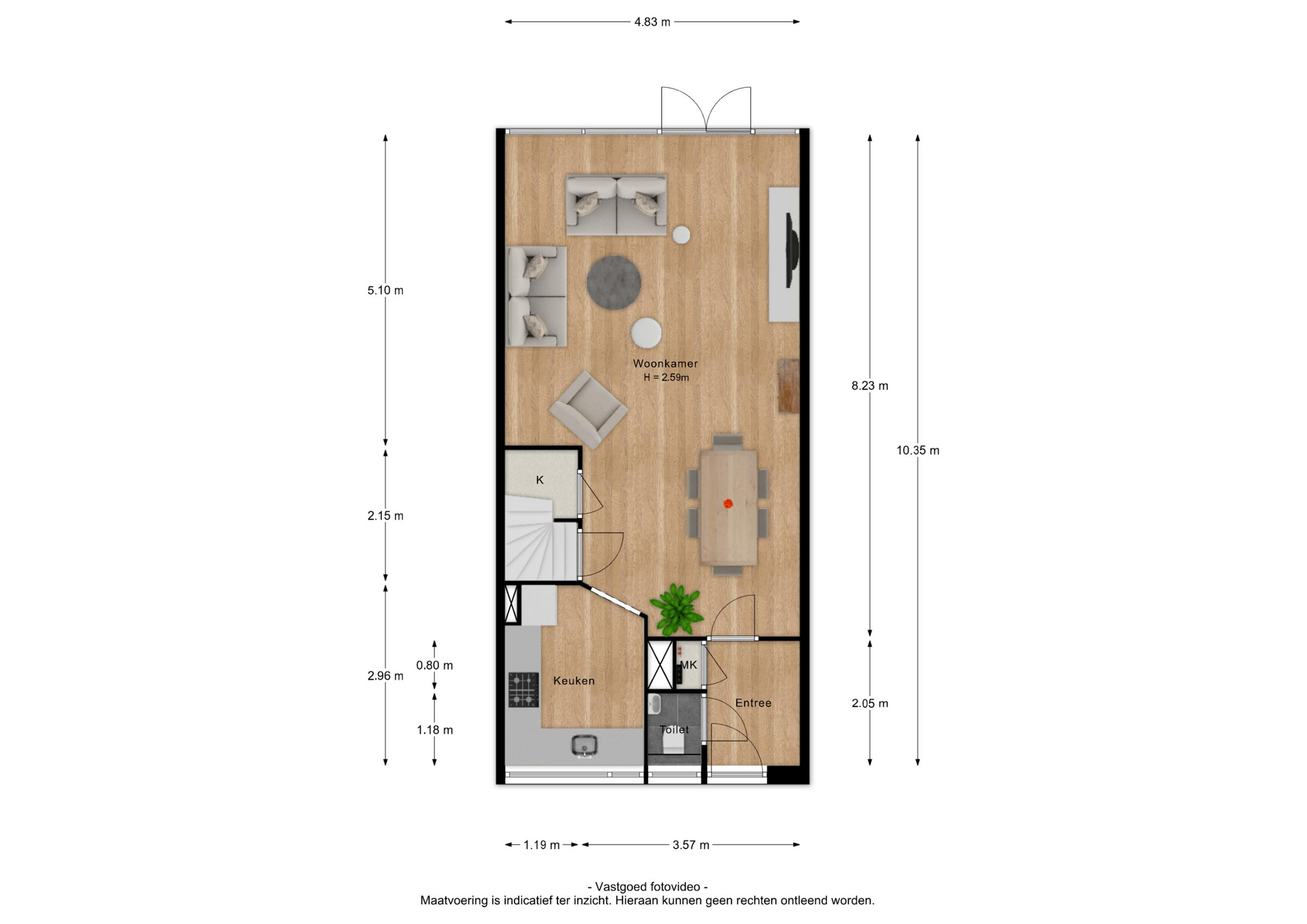 Dokter Asjeslaan 47, 4003 WS Tiel - Map 1