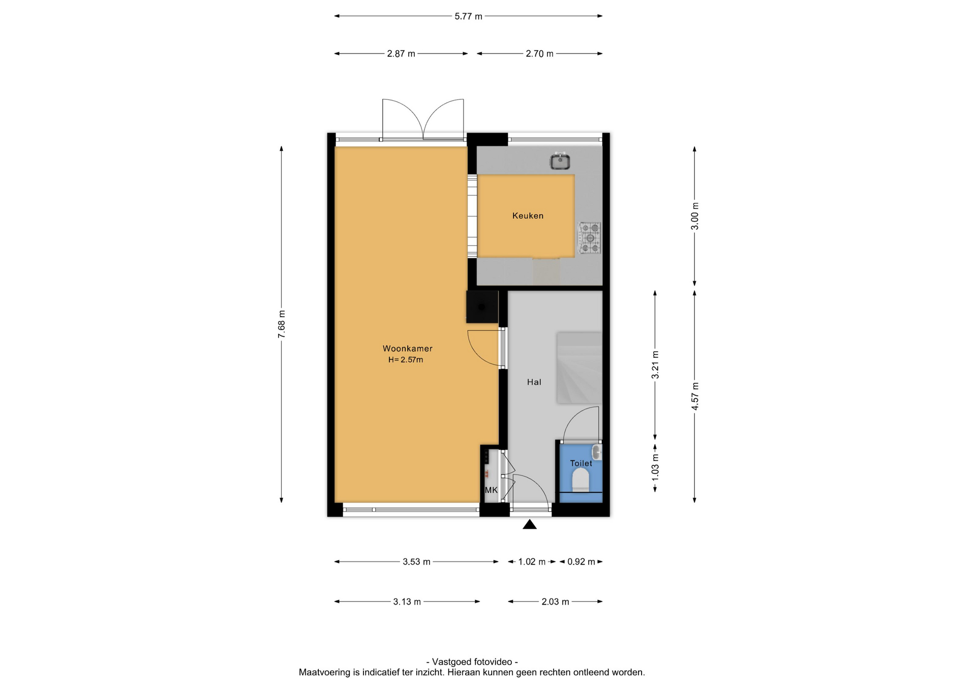 Middelcoopstraat 5, 4102 CE Culemborg - Map 1
