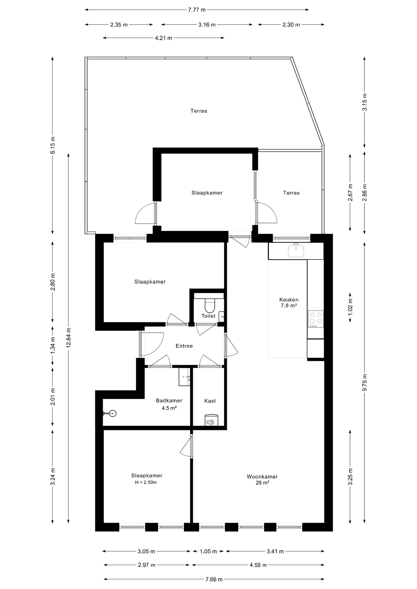 Geldersestraat 7, 4191 BA Geldermalsen - Map 1