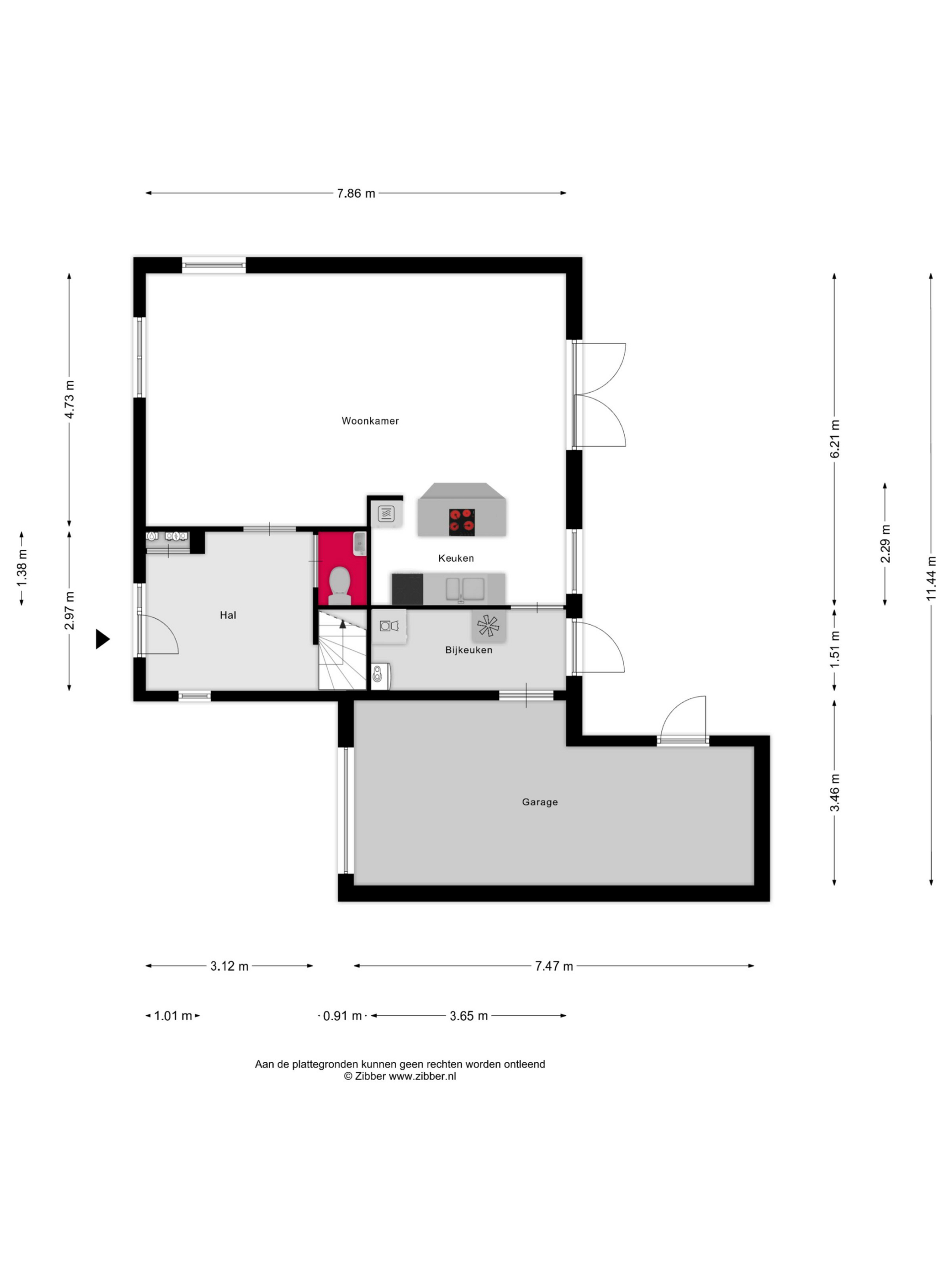 Echteldse Singel 4, 4033 KL Lienden - Map 1