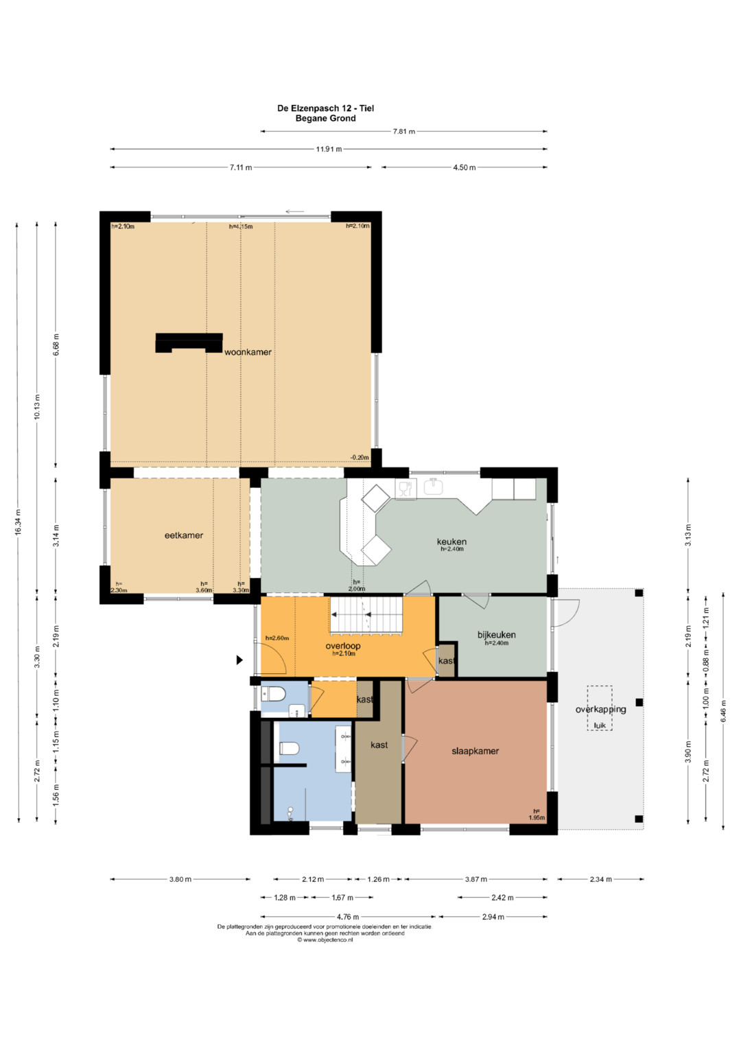 De Elzenpasch 12, 4003 CK Tiel - Map 1